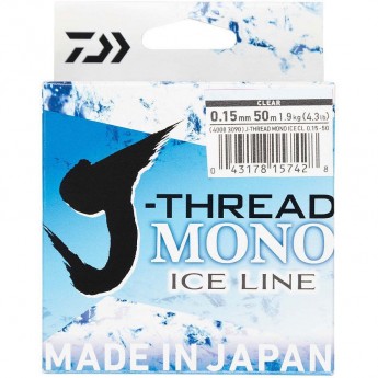 Леска DAIWA J-Thread Mono Ice Line 50м 0.21мм (прозрачная)