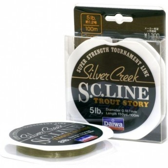 Монолеска DAIWA Silver Creek S.C. Line 5 Lb (0.187мм) - 100м