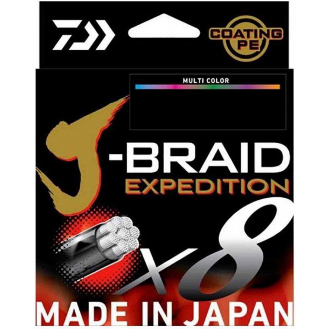 Леска DAIWA J-BRAID EXPEDITION×8E 0.28mm-300m MULTI COLOR 12552-128
